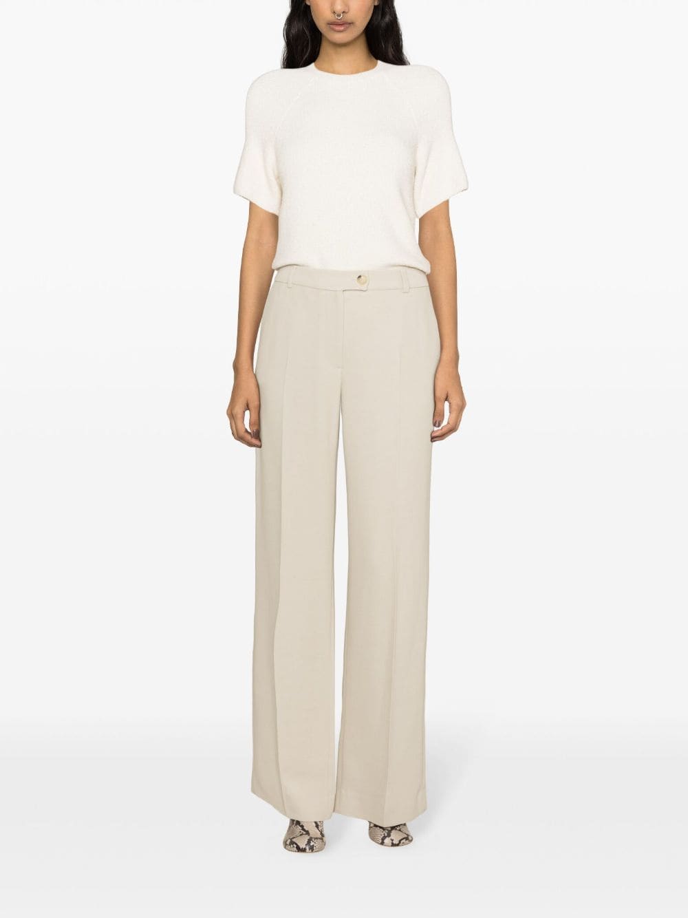 Raglan-sleeve Terry Knit