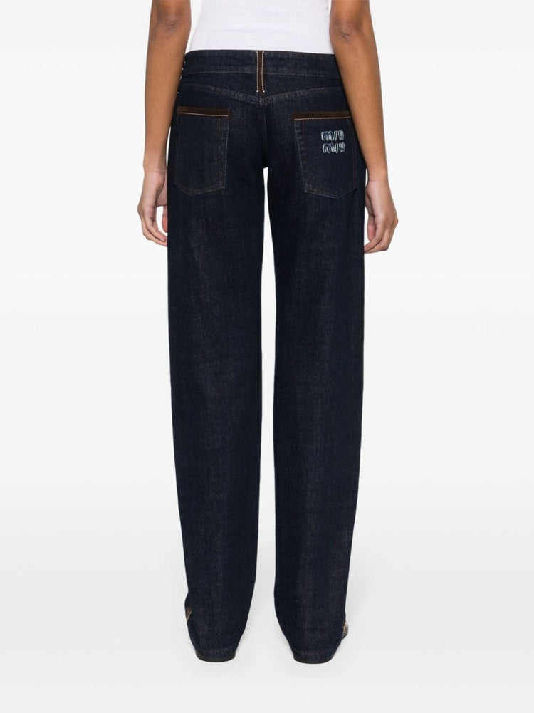 【送料&関税込】Miu Miu Piped-trim Denim Jeans 22937086_53162446_1000_750x.