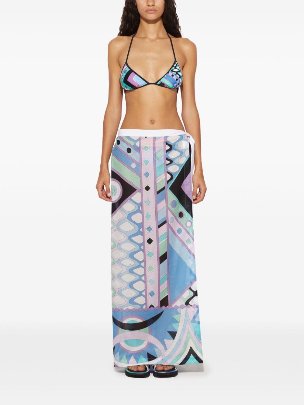 Vivara-Print Bikini Top