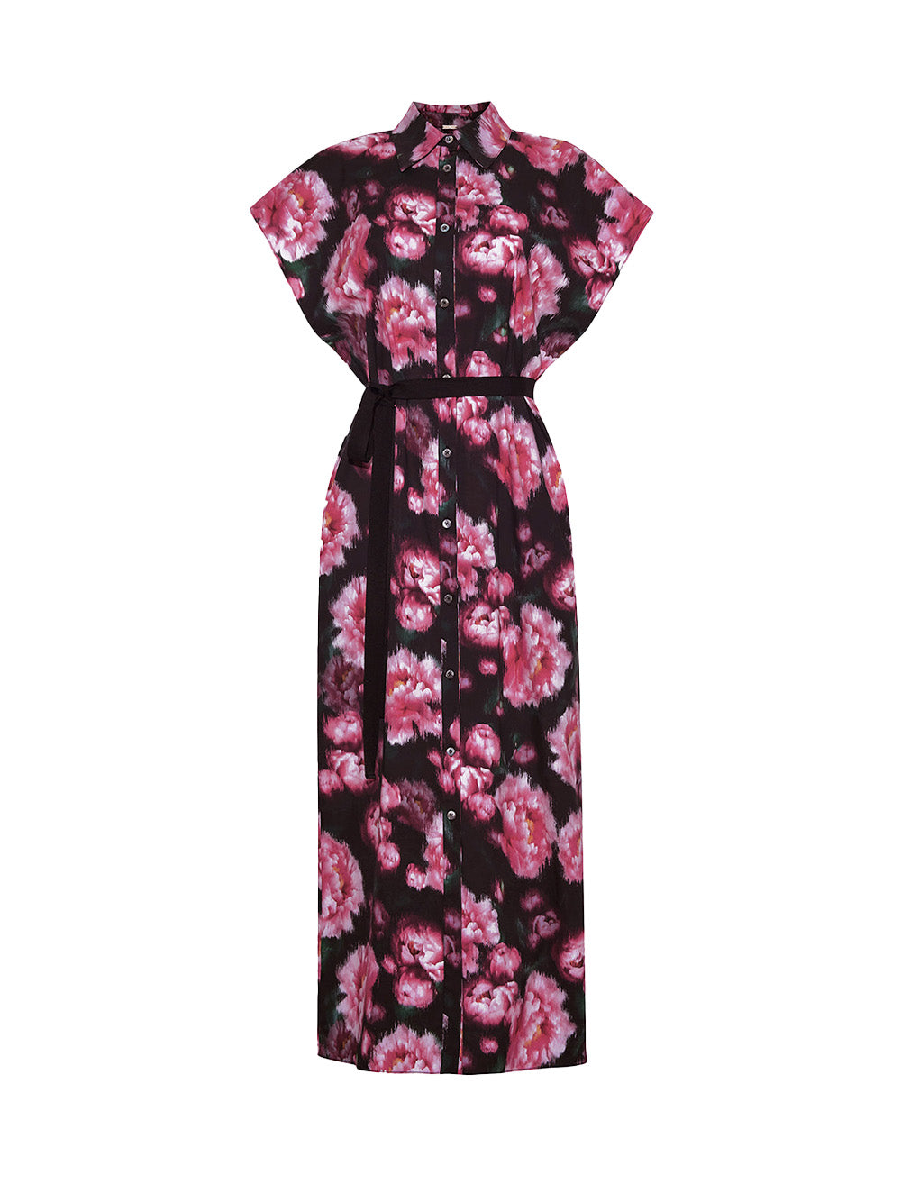 Floral Poplin Shirt Dress