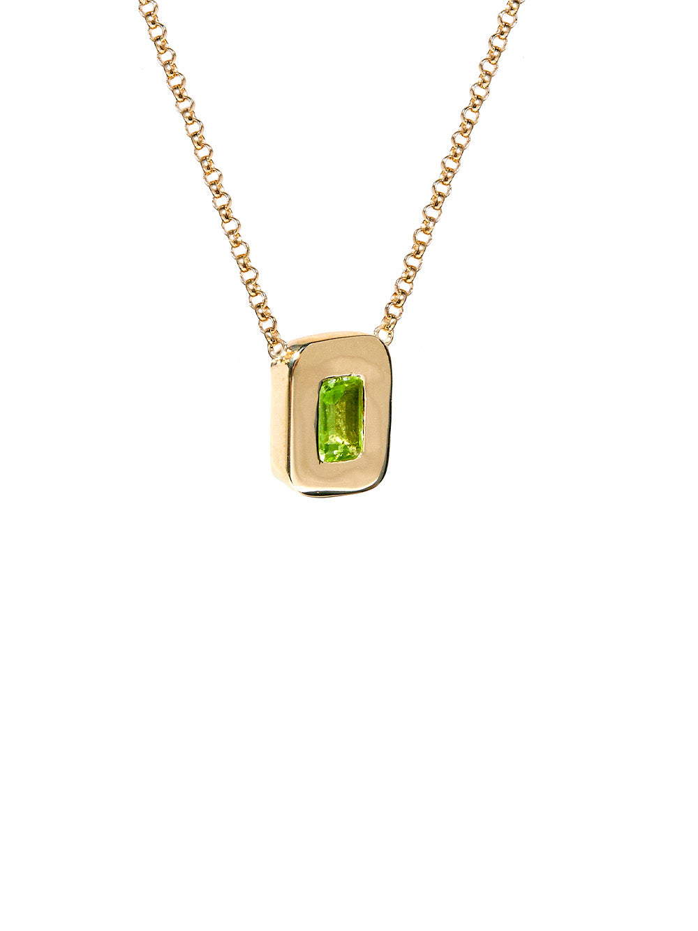 Peridot Nugget Necklace