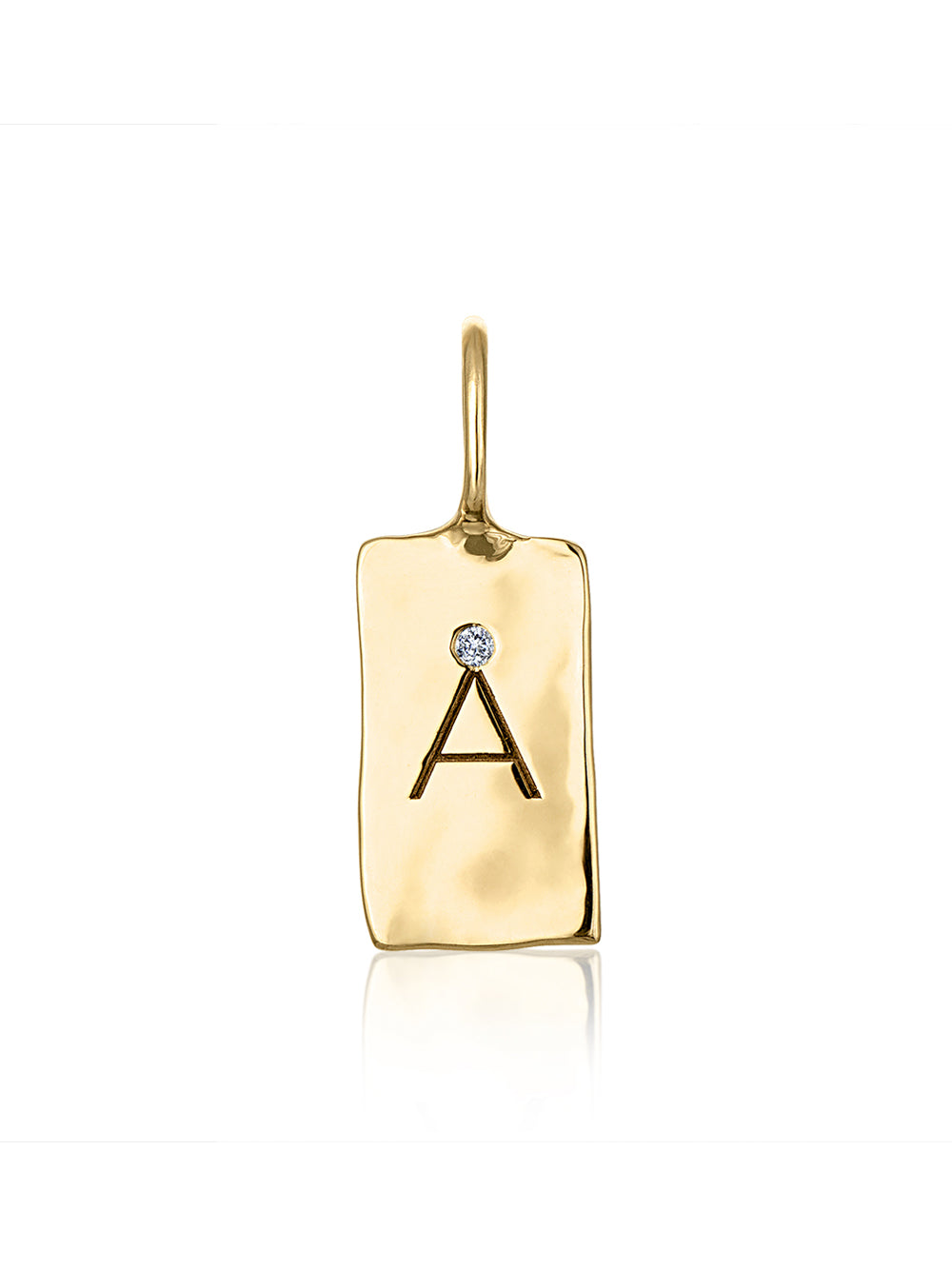 Gold and Diamond Initial ‘A’ Charm
