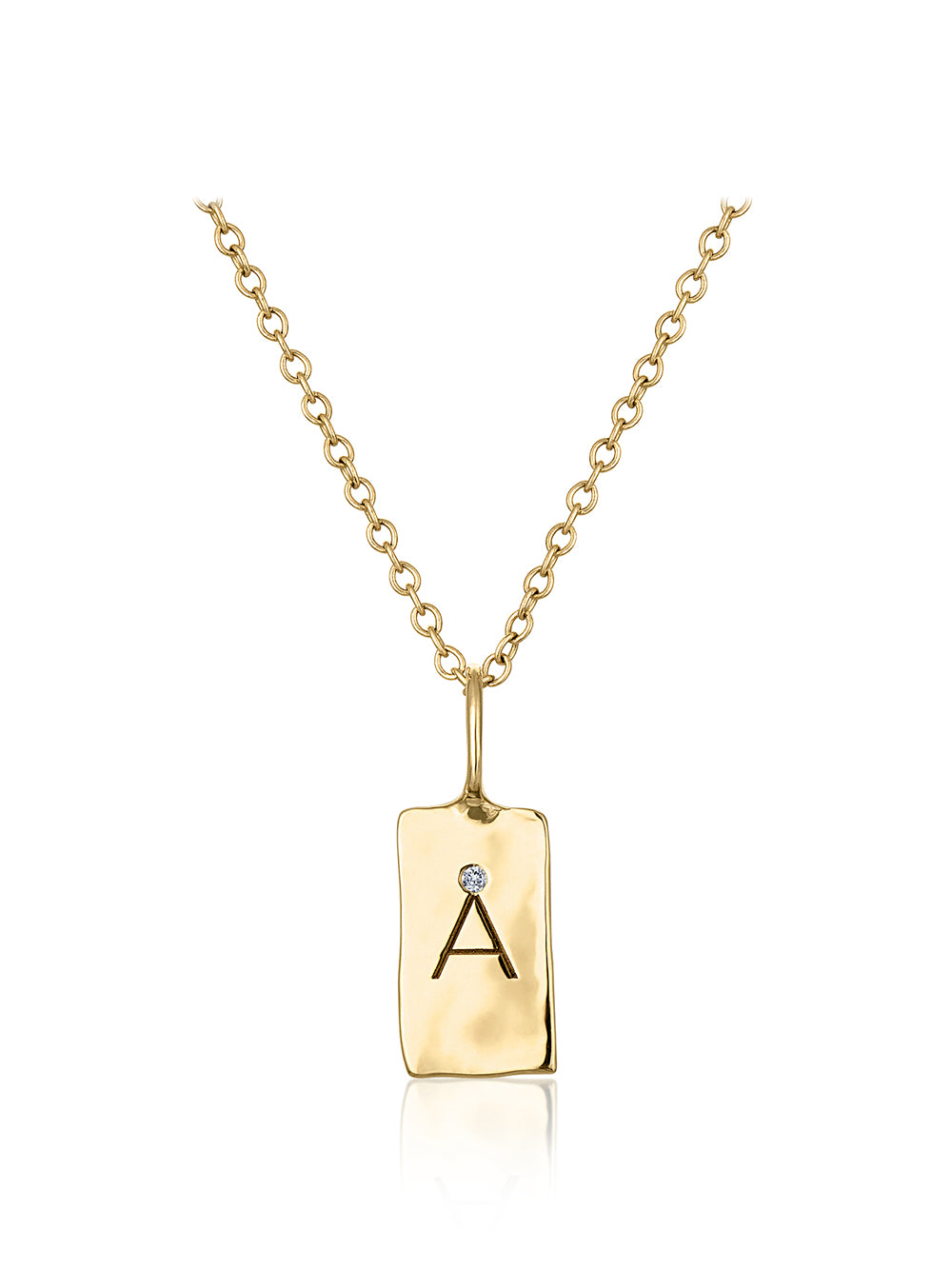 Gold and Diamond Initial ‘A’ Charm