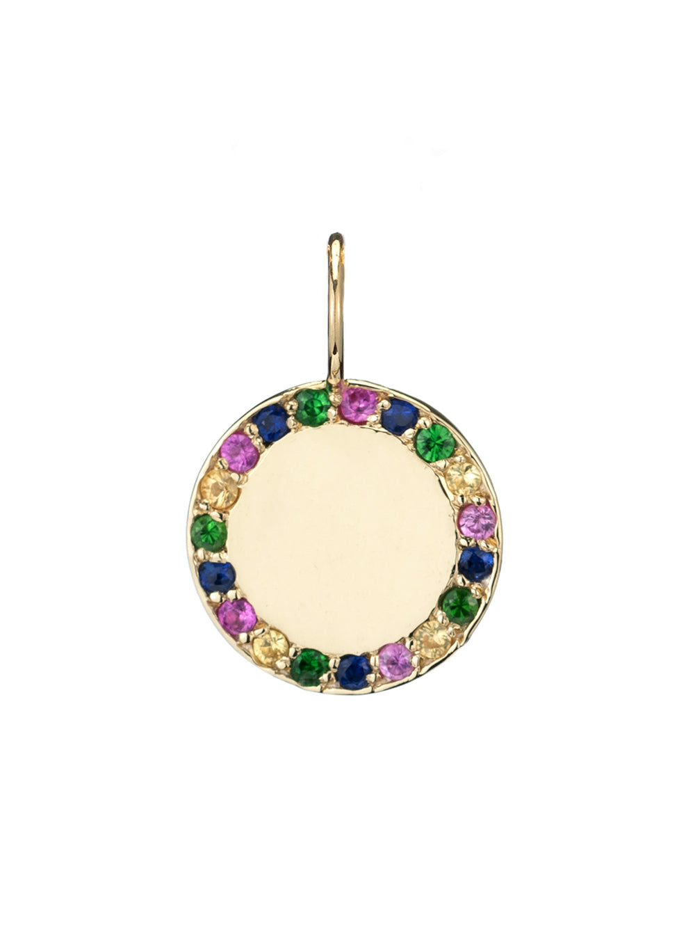 Small Gold and Multicolored Stones Charm
