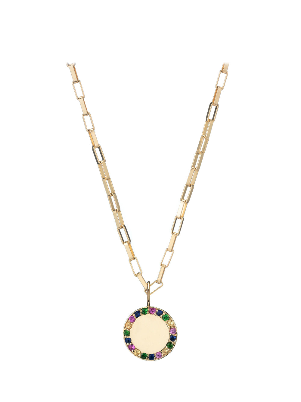 Small Gold and Multicolored Stones Charm