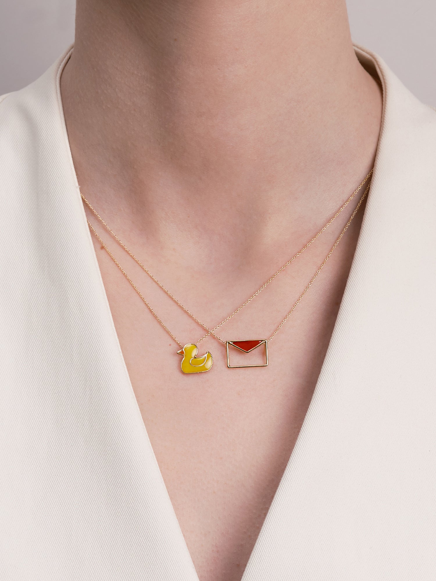 Carta Prisma Enamel Necklace