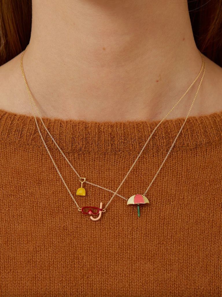 Aliita | Yellow Sombrilla Paleta Necklace – Kirna Zabête
