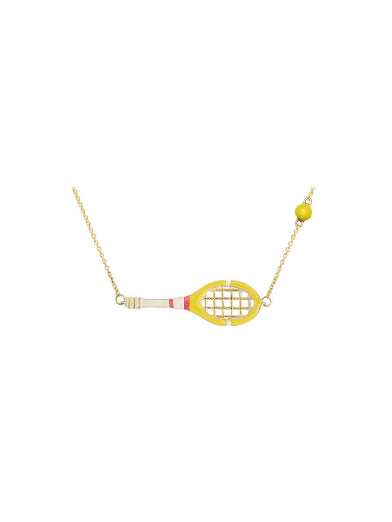 ☆国内発送☆【ALIITA】Aliita Tennis Pelota ネックレス Tennis Pelota Pink Gold Necklace - ALIITA