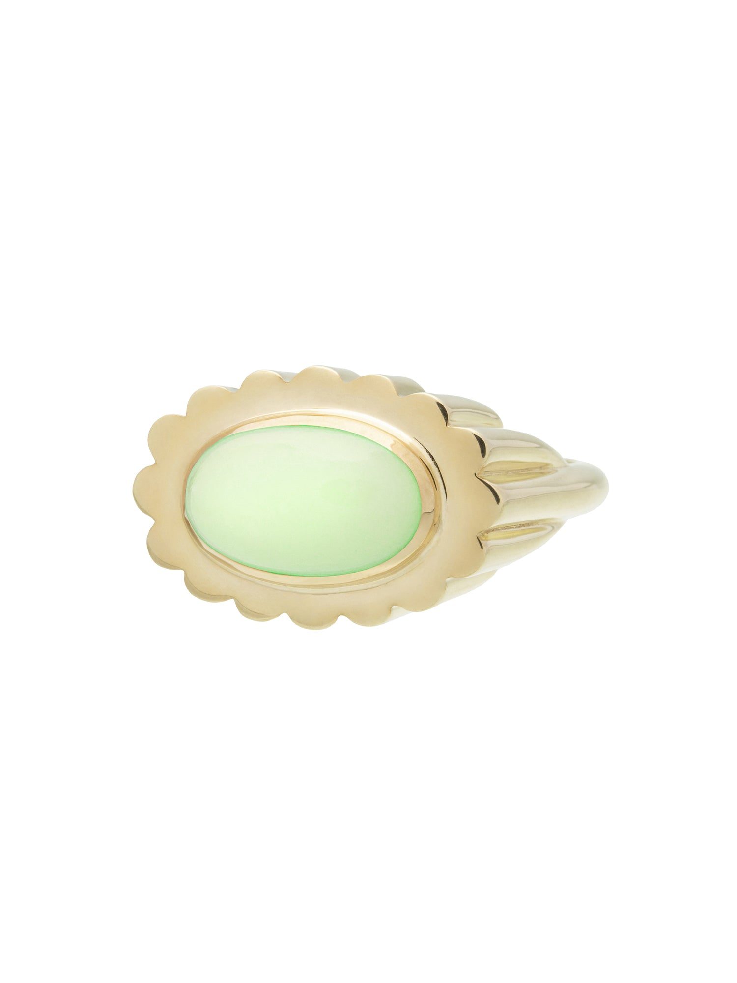 Margarita Chrysophrase Cabochon Ring