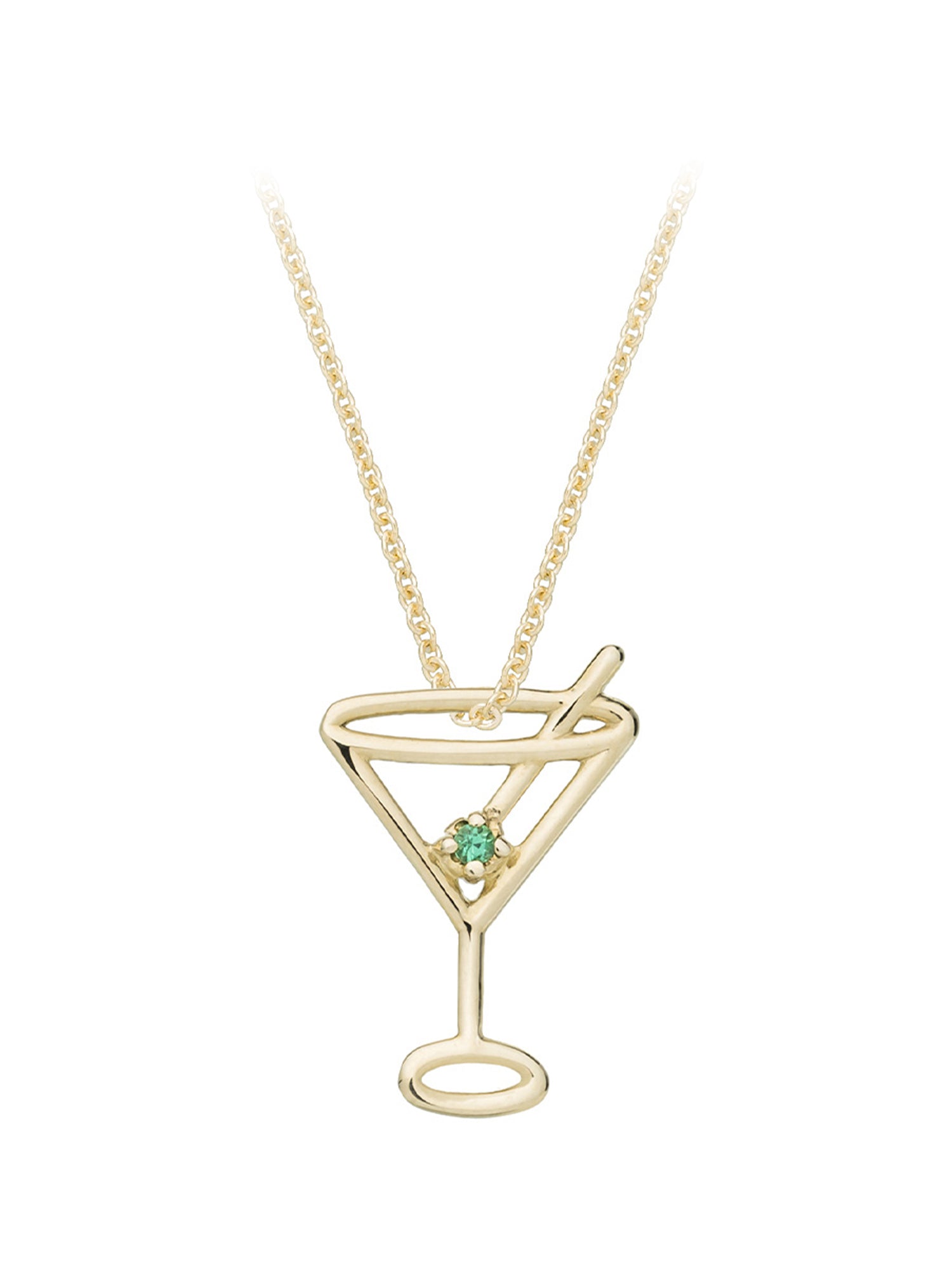 Martini Emerald Necklace