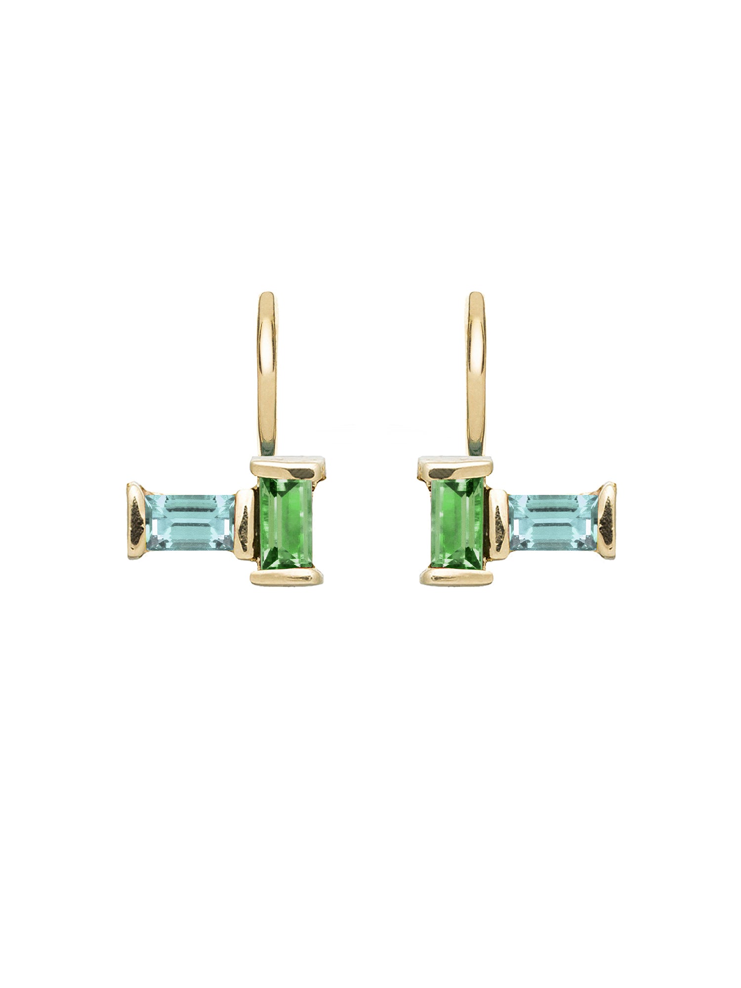 Tuo y Yo Peridot and Aquamarine Earrings