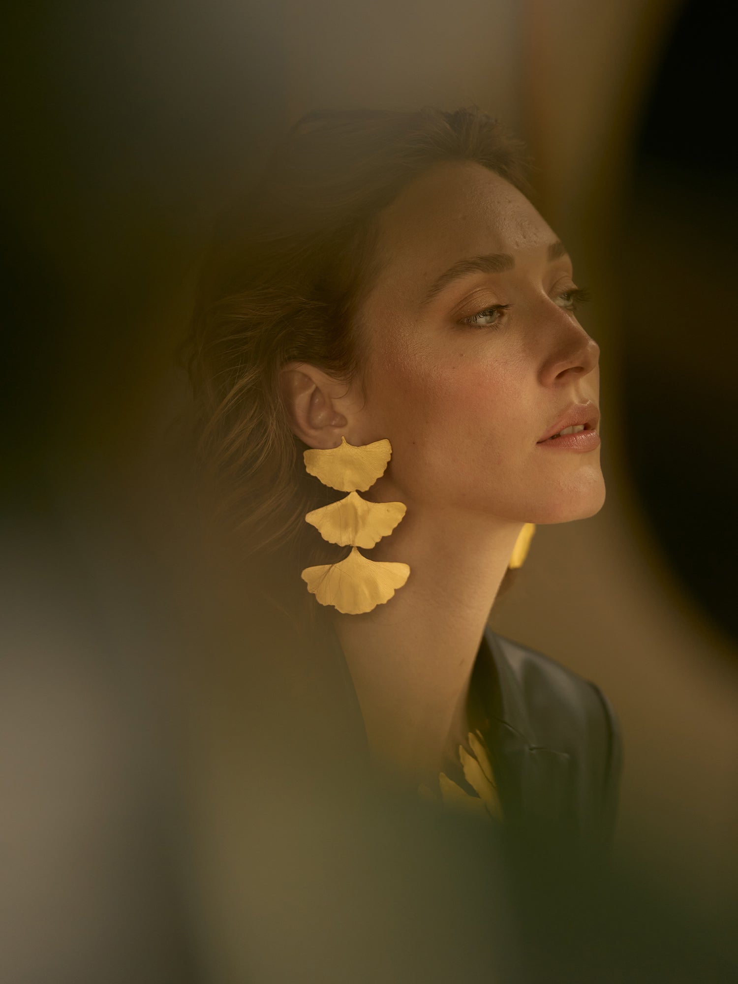 Ginkgo Tree Earrings