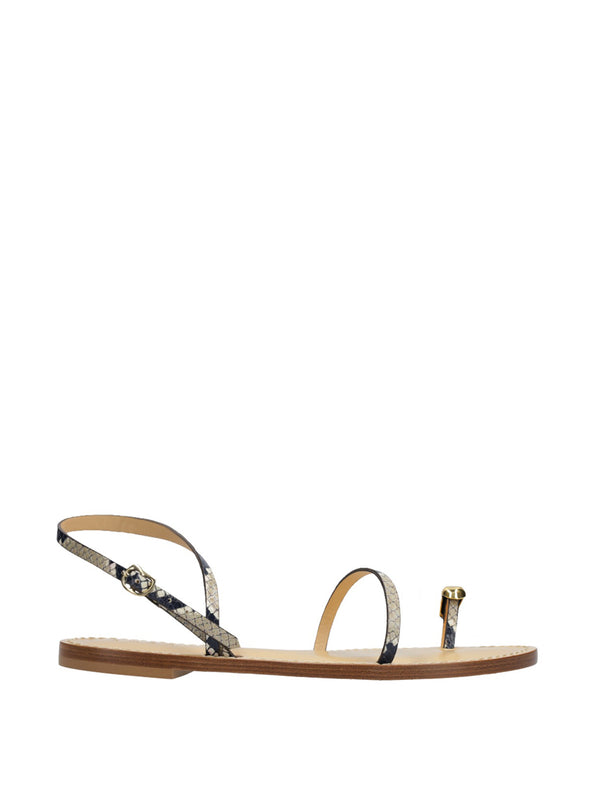 Python-Printed Marrakech Sandals