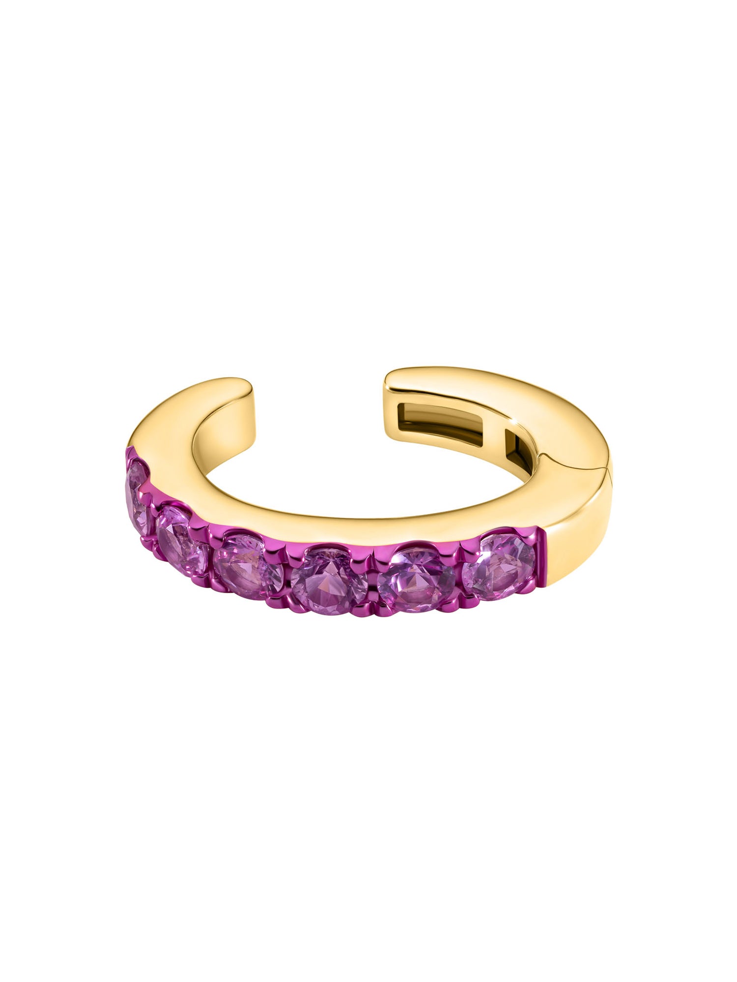 Pink Sapphire Ear Cuff