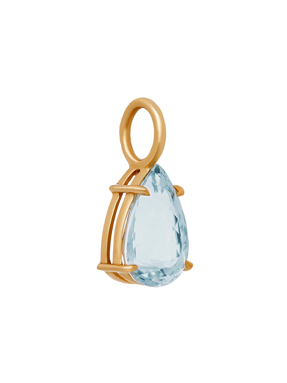 Aquamarine Solitaire Charm