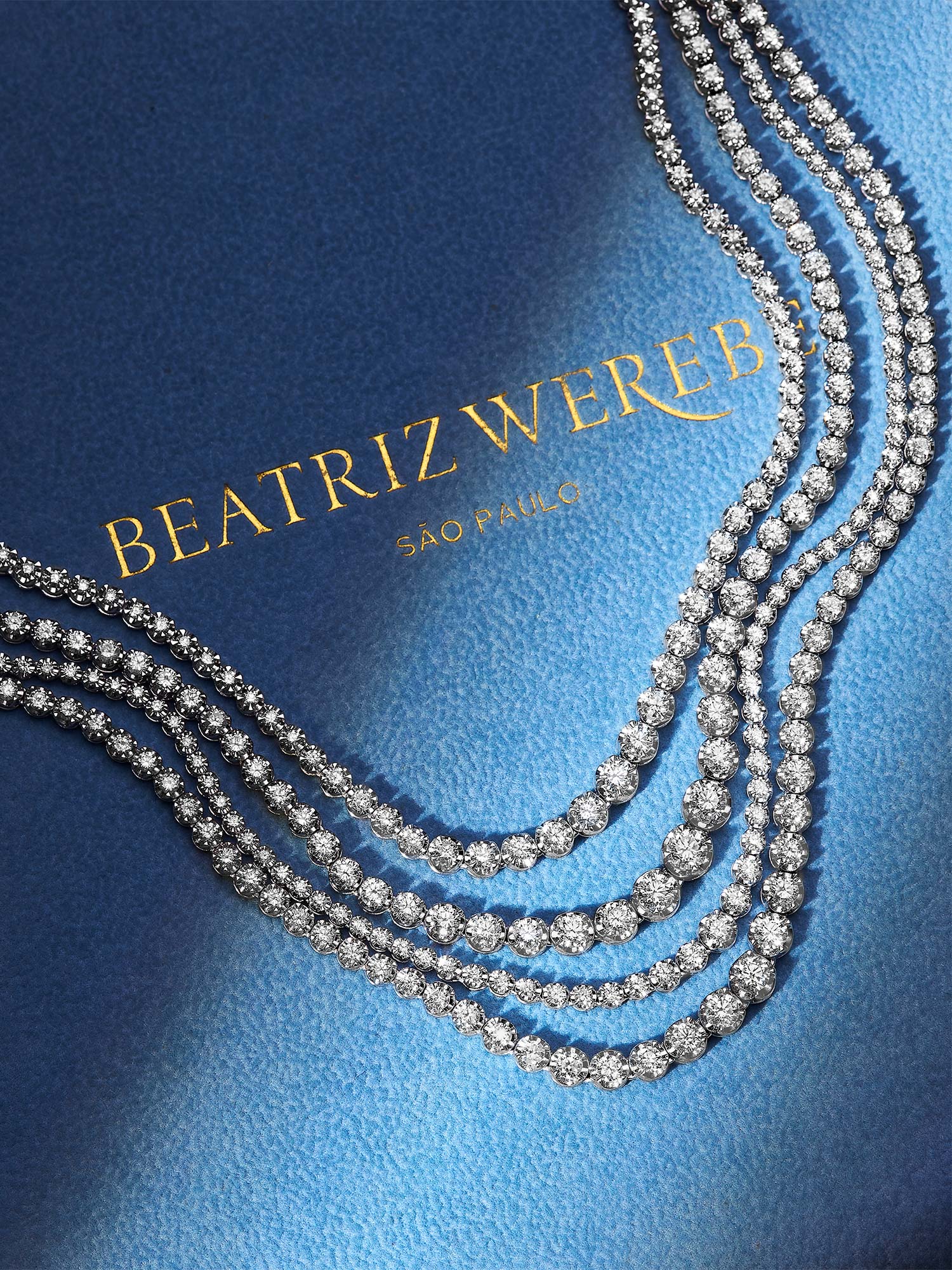 BW Bold White Diamond Tennis Necklace