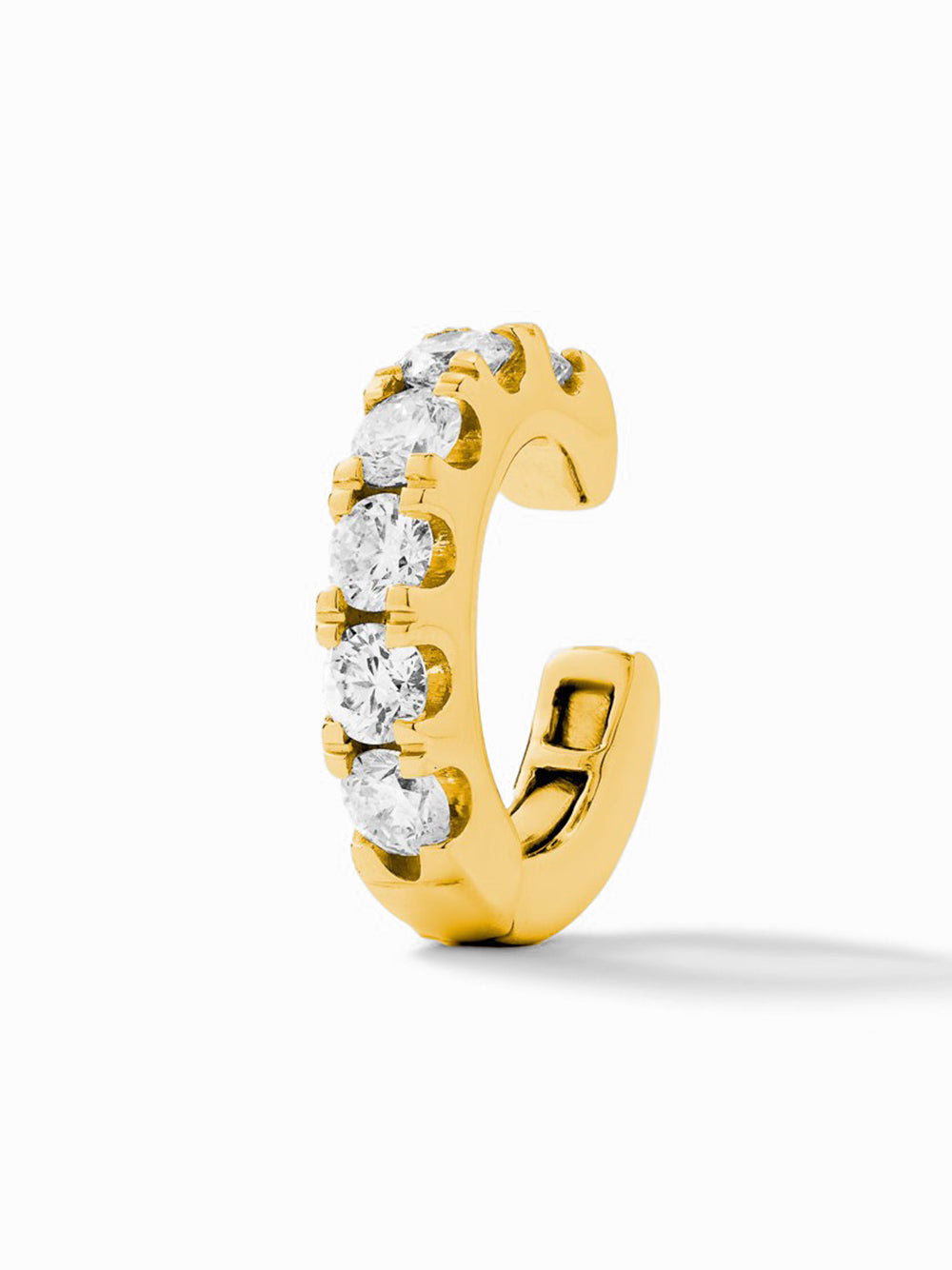 Jumbo Yellow Gold Diamond Ear Cuff