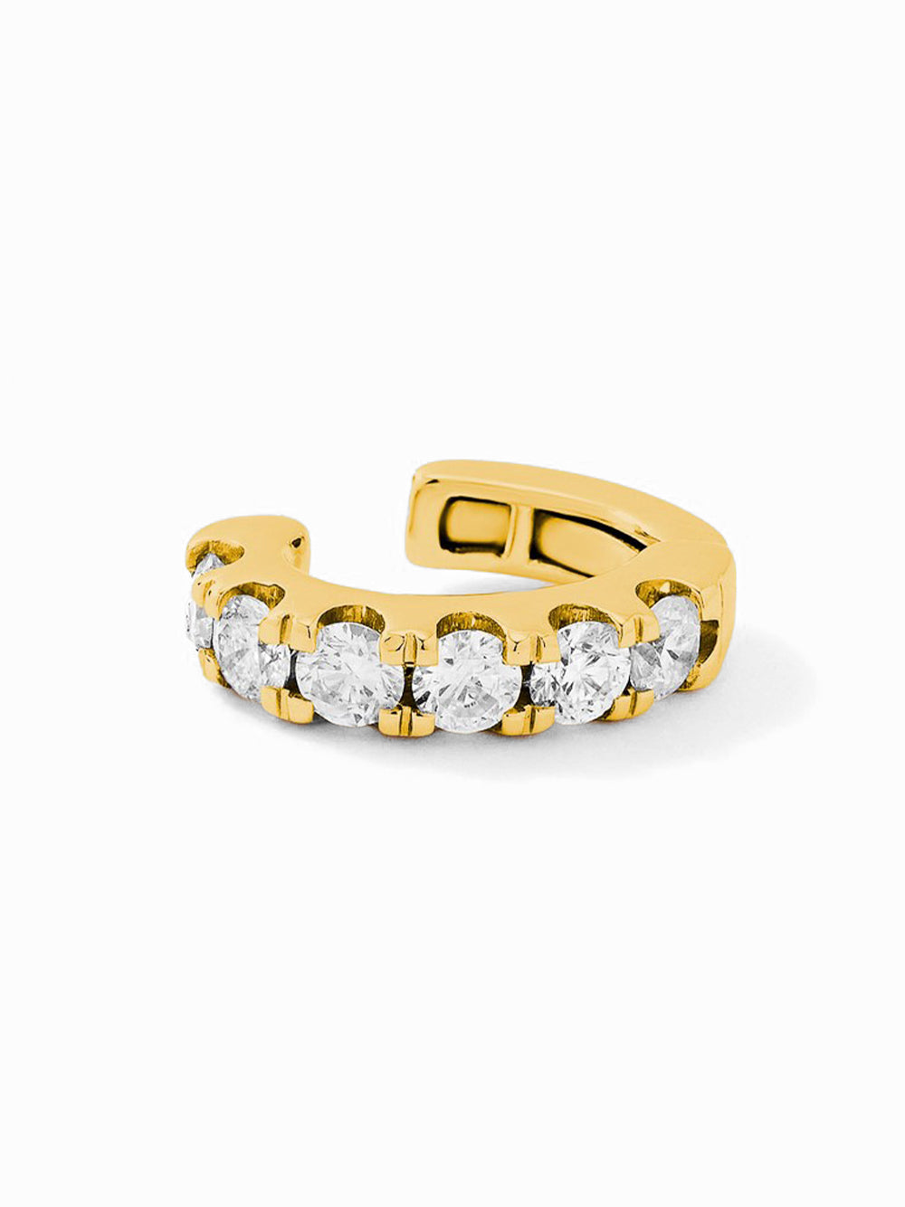 Jumbo Yellow Gold Diamond Ear Cuff