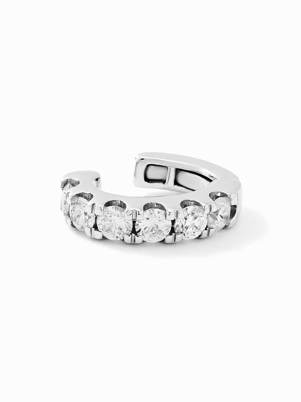 Jumbo White Gold Diamond Ear Cuff