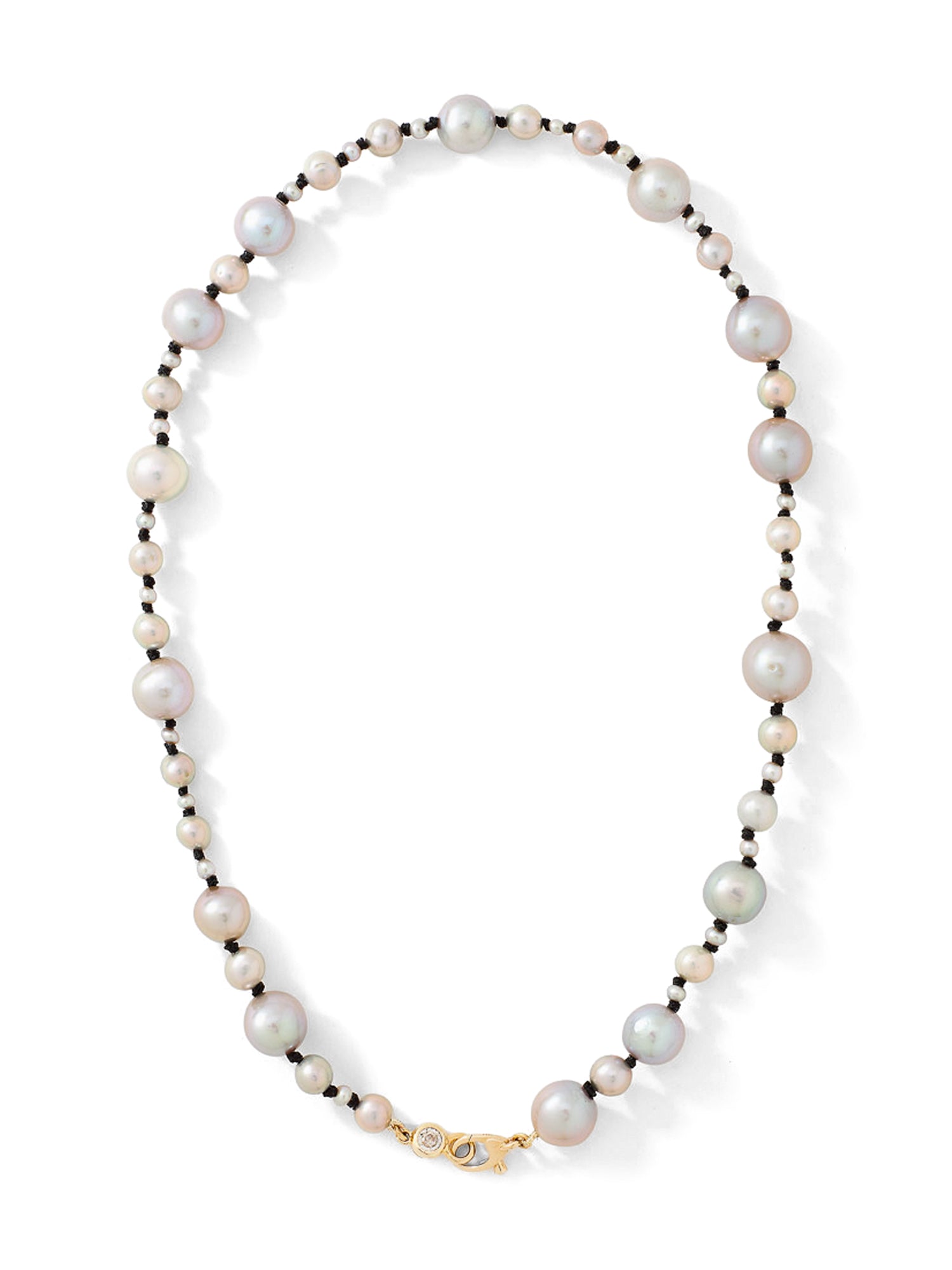 Heirloom Grey Necklace with Natural Pearls