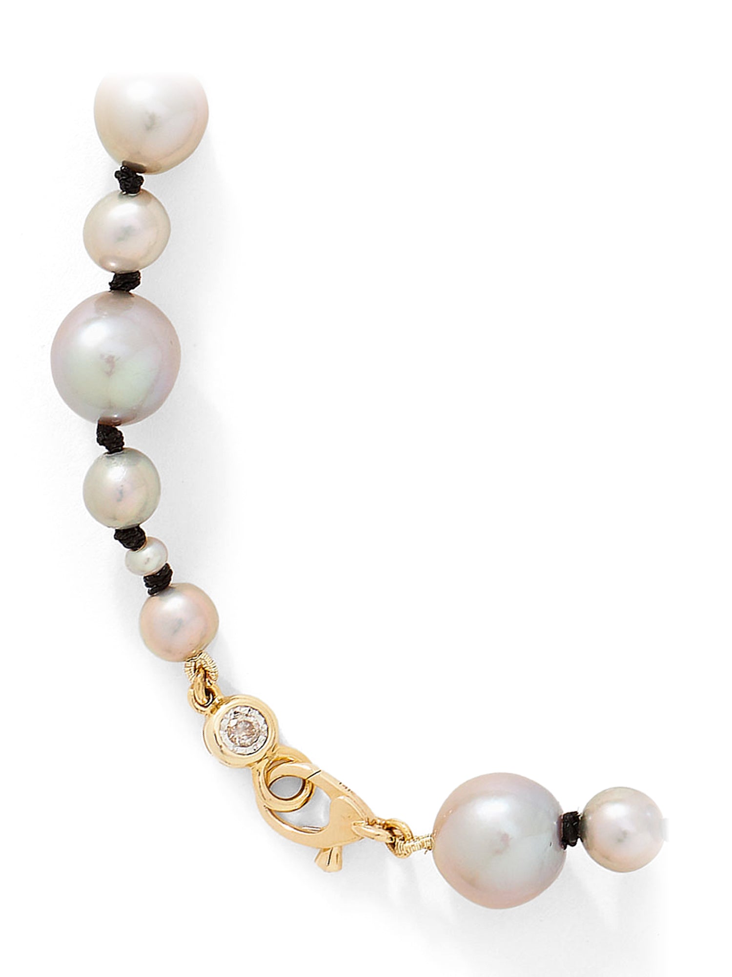 Heirloom Grey Necklace with Natural Pearls