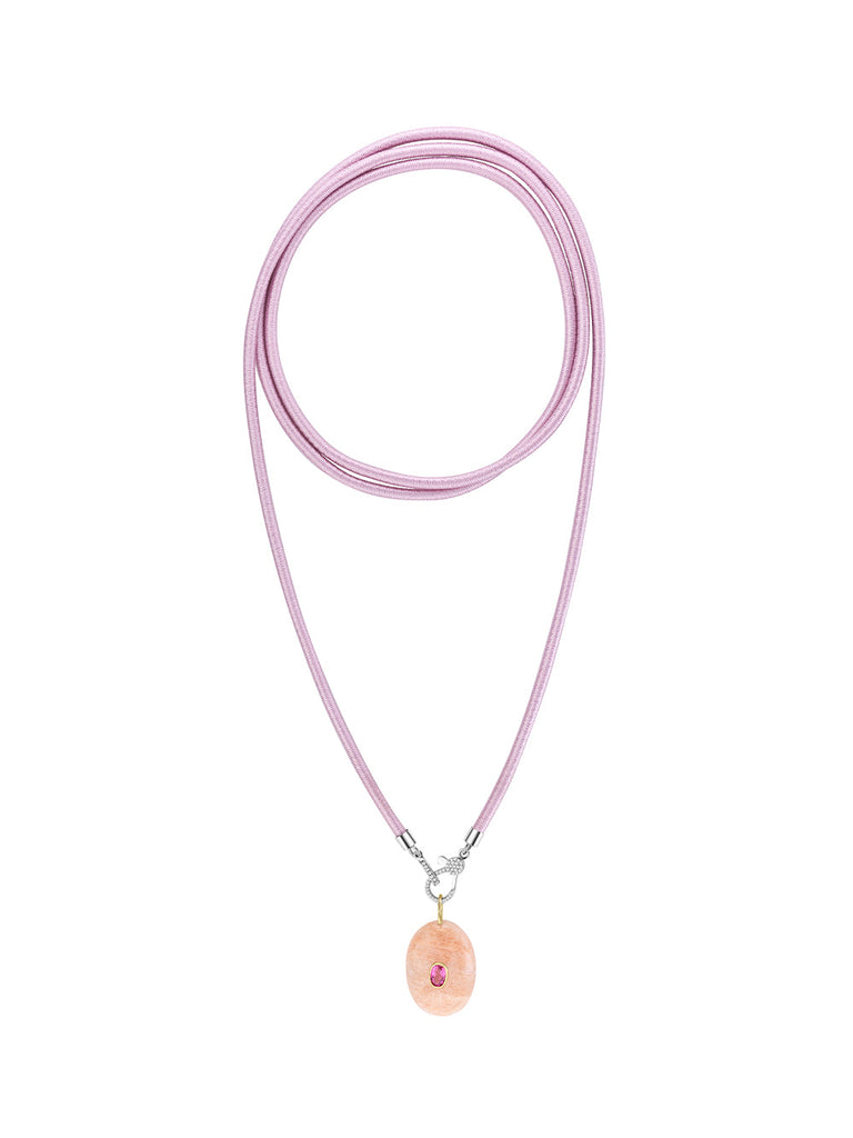 Beatriz Werebe | Amethyst and Pink Spinel Stone Charm – Kirna Zabête