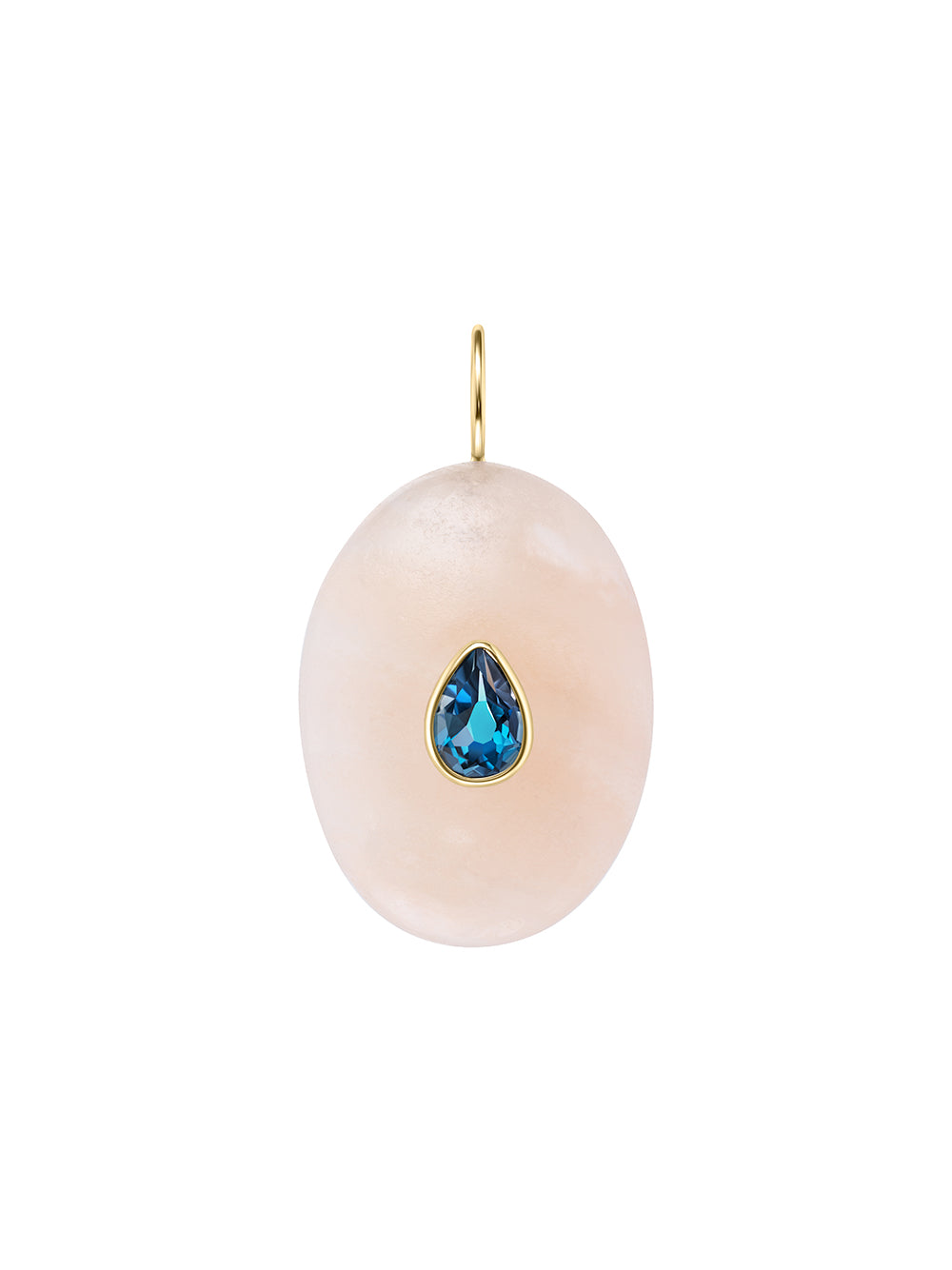 Aventurine and Blue Tourmaline Stone Charm