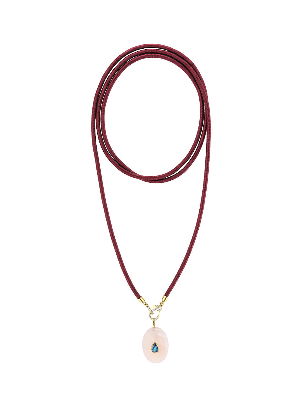 Aventurine and Blue Tourmaline Stone Charm