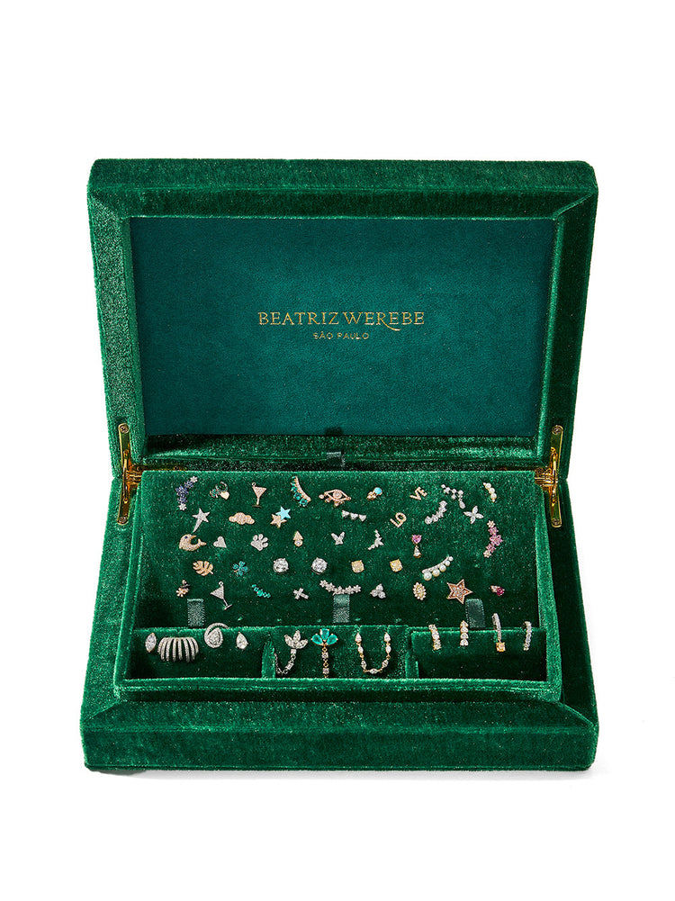 ハンドメイドビスクドールググリーハーフドールBox A グリーン+ネックレス Beatriz Werebe | Piercing Collector Box – Kirna Zabête