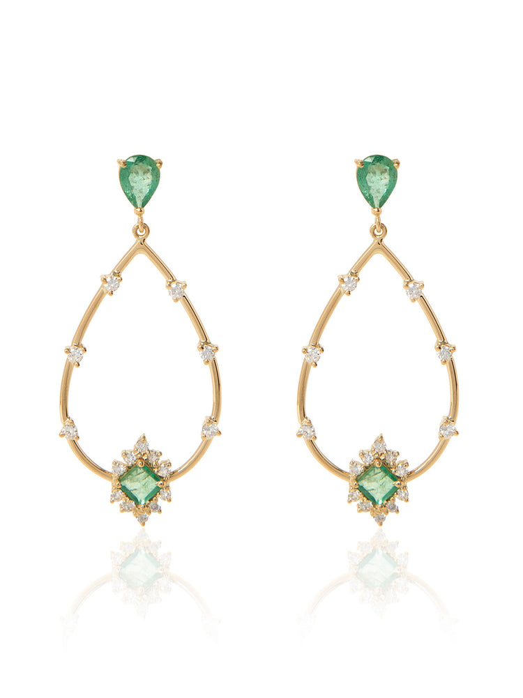 Emerald Drop Earrings – Kirna Zabête