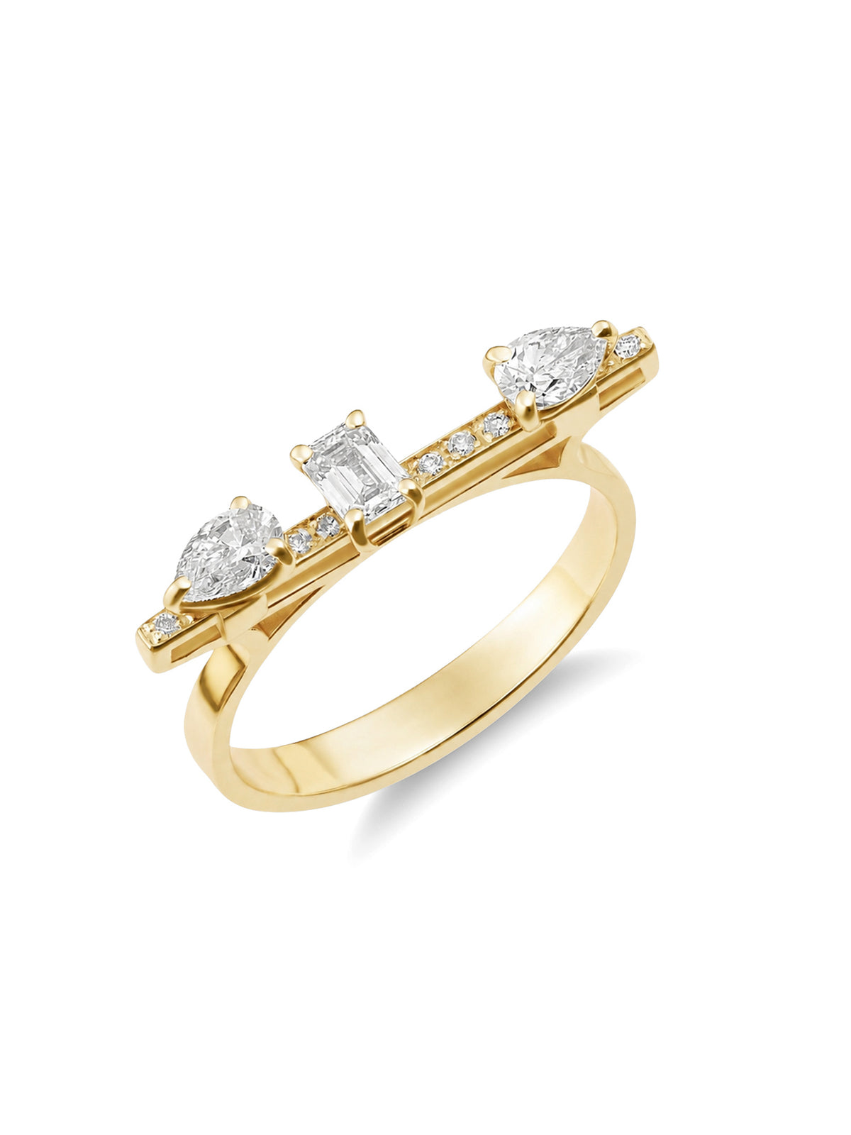 Yellow Gold Dizzy Bliss Ring