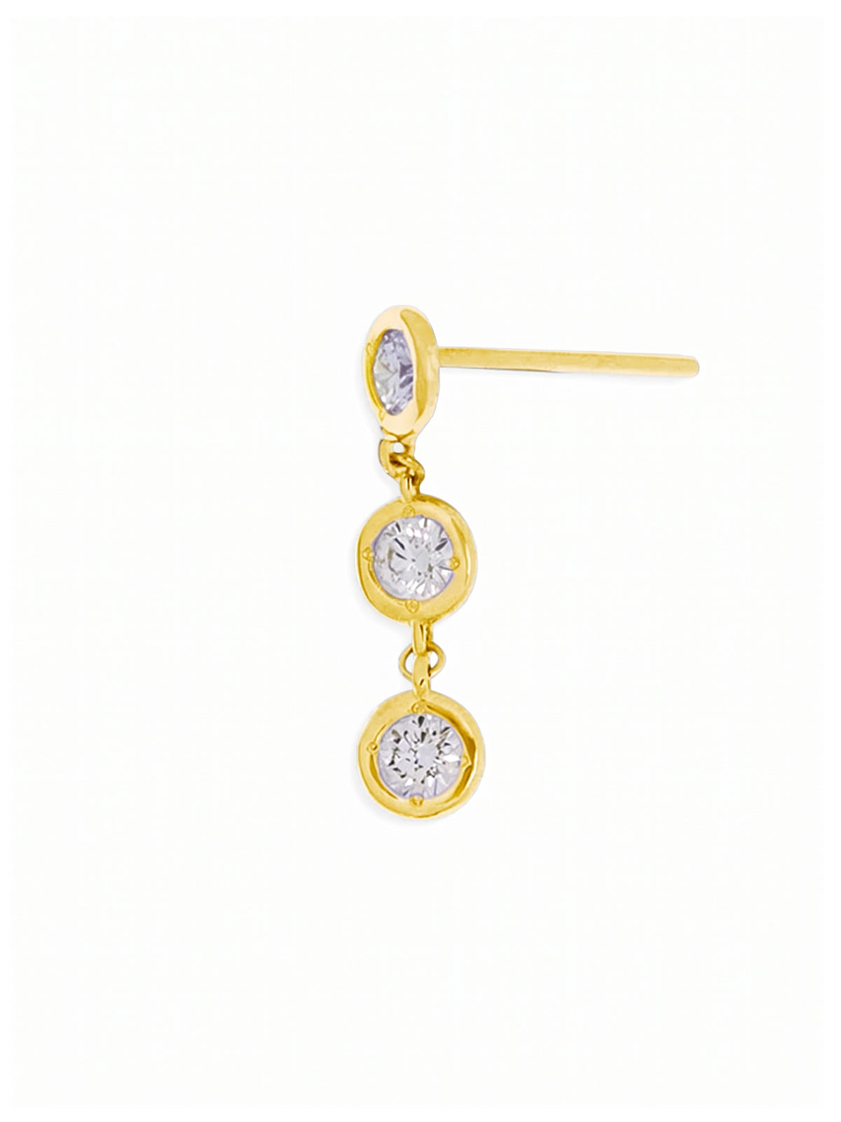 Essential Diamond Bezel Drop Earring