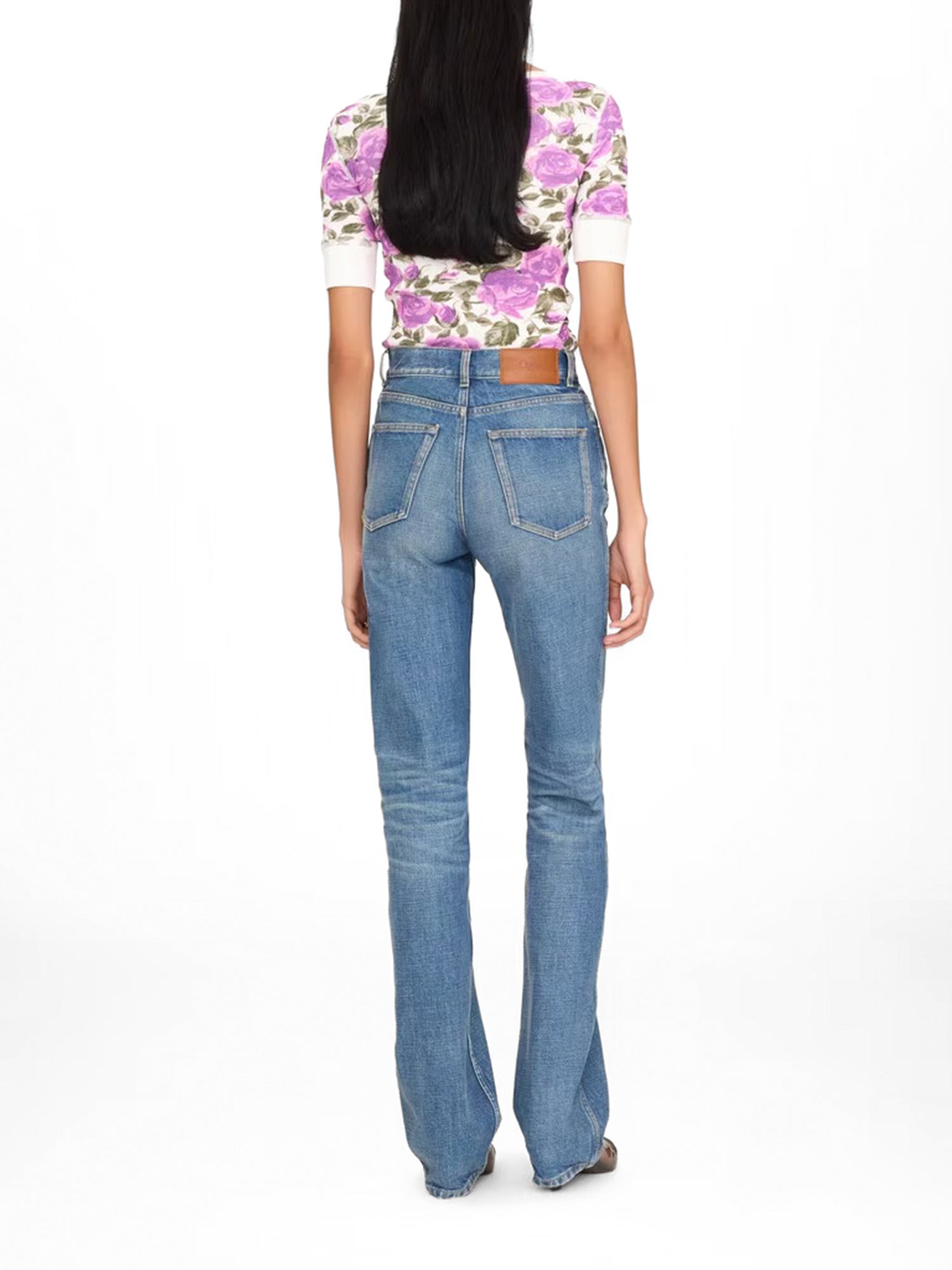 High-Rise Straight Leg Jeans