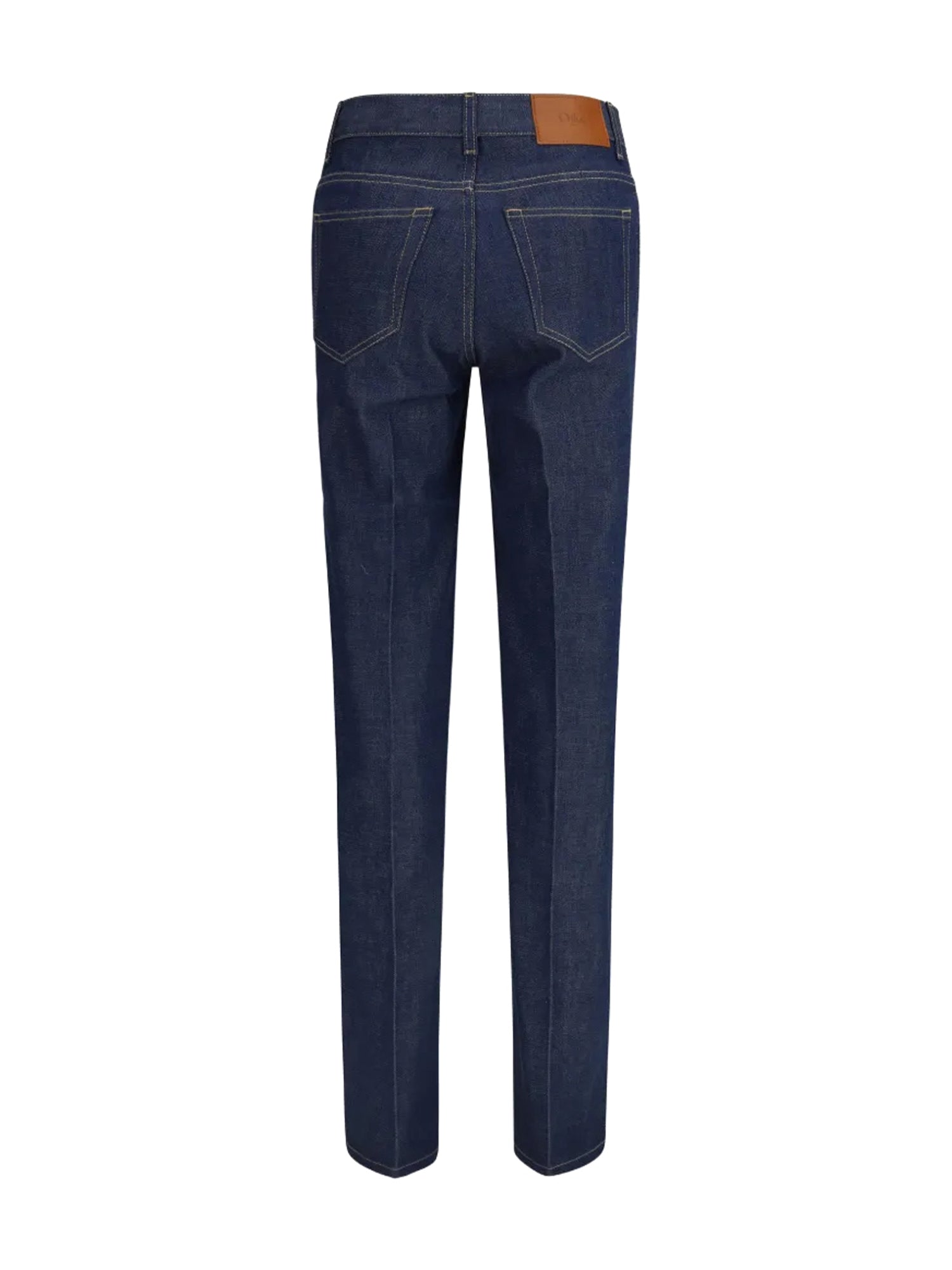 High-Rise Straight Leg Jeans