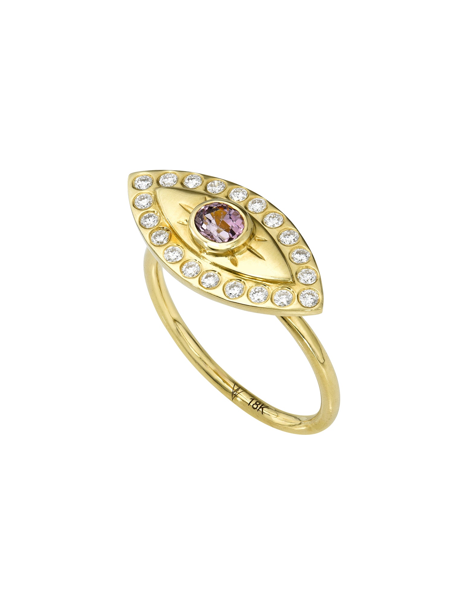 Pink Spinel Pinkie Ring