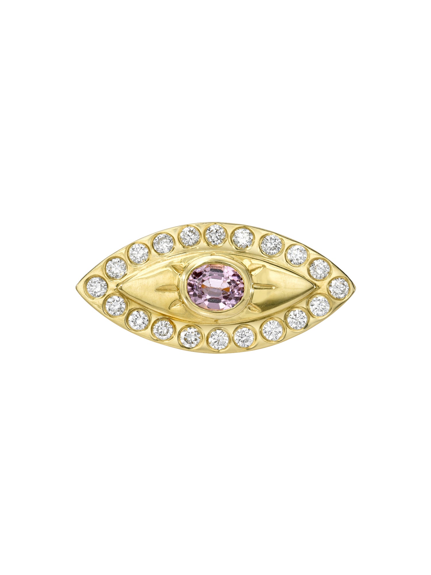 Pink Spinel Pinkie Ring