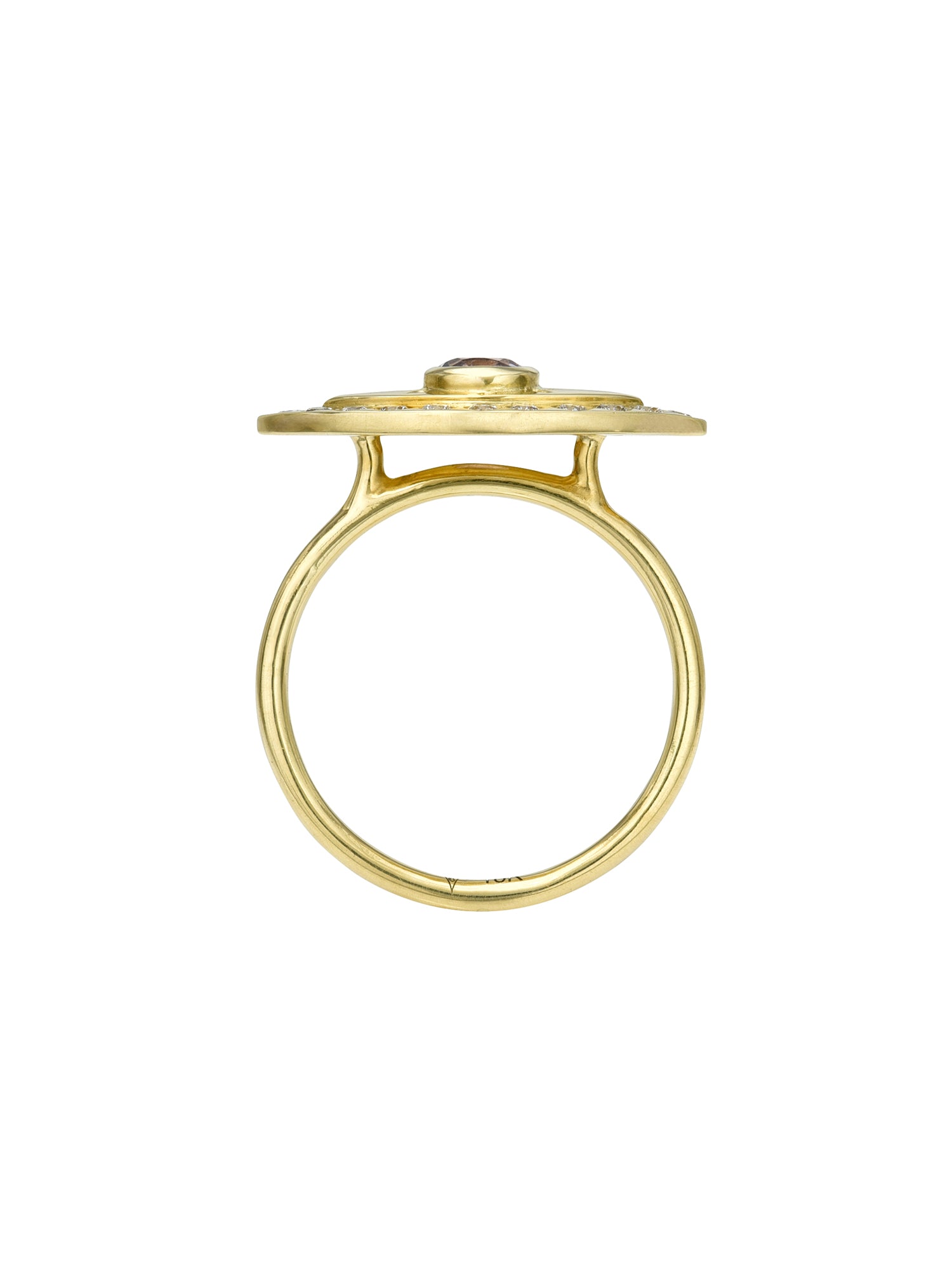 Pink Spinel Pinkie Ring