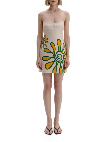 Cala de La Cruz Lucca Floral Mini Dress