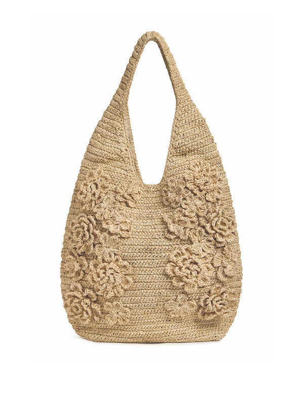 Large Raffia Pinet Tote