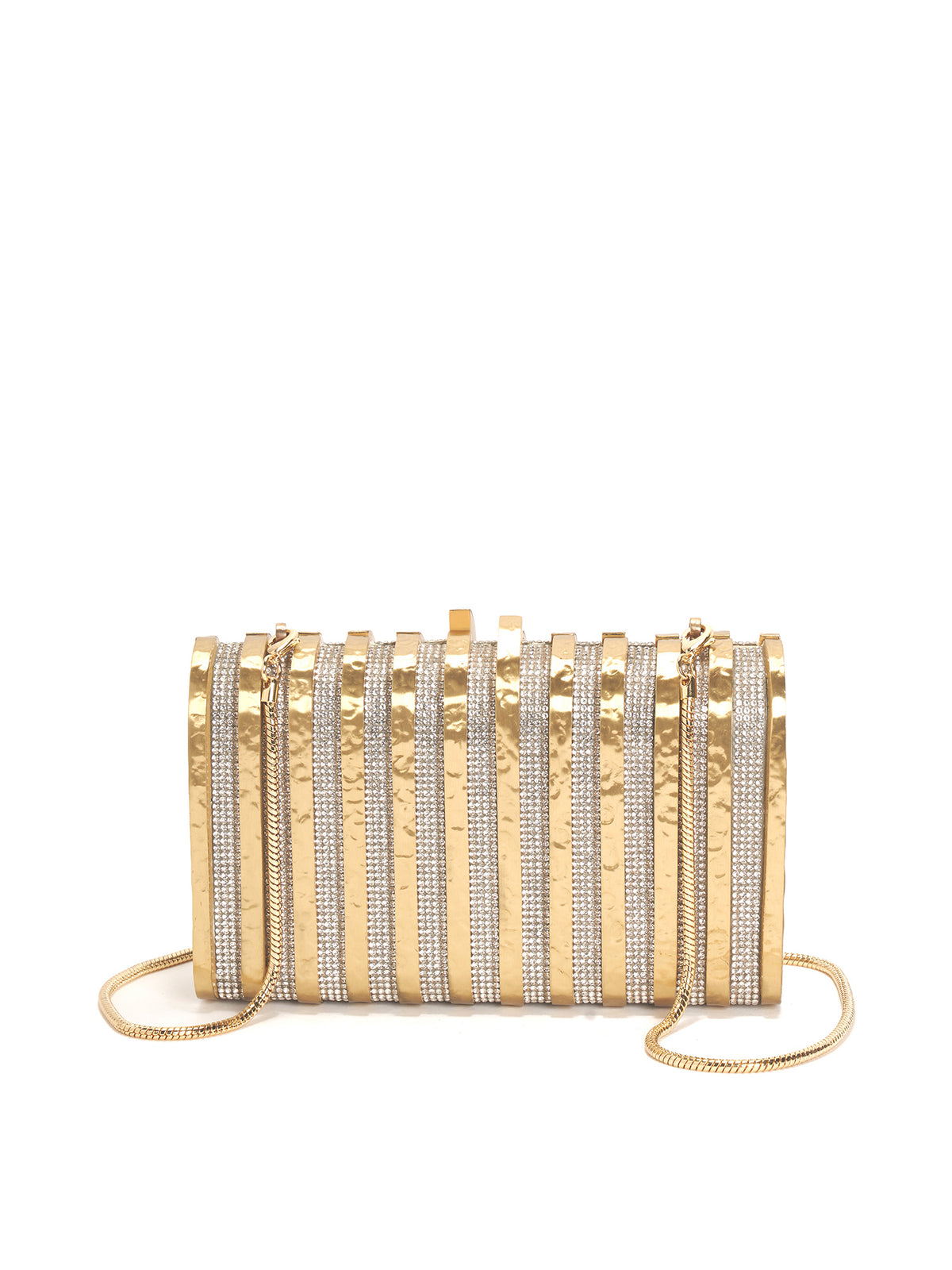 Hammered Brass Rodeo Clutch