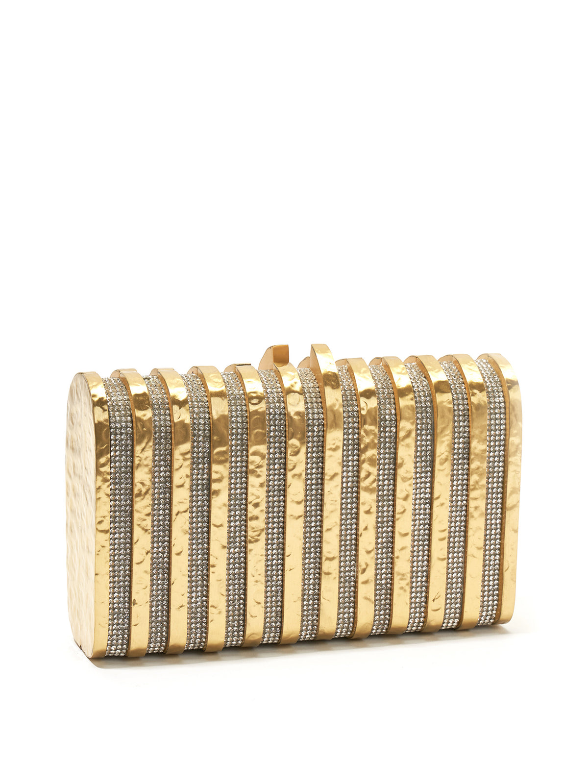 Hammered Brass Rodeo Clutch