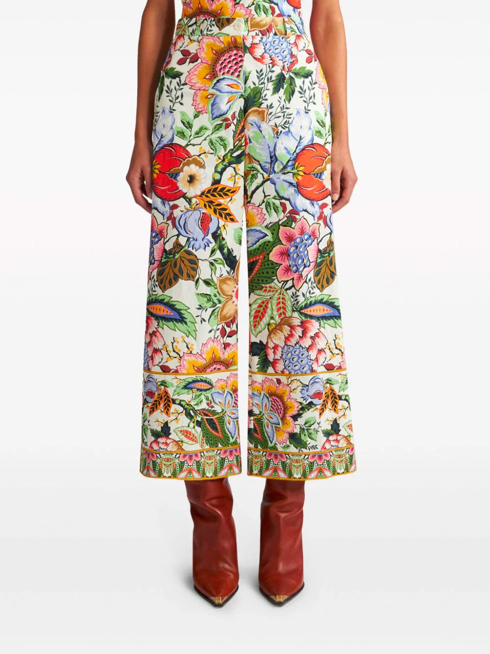 Intarsia-Knit Silk Blend Cardigan