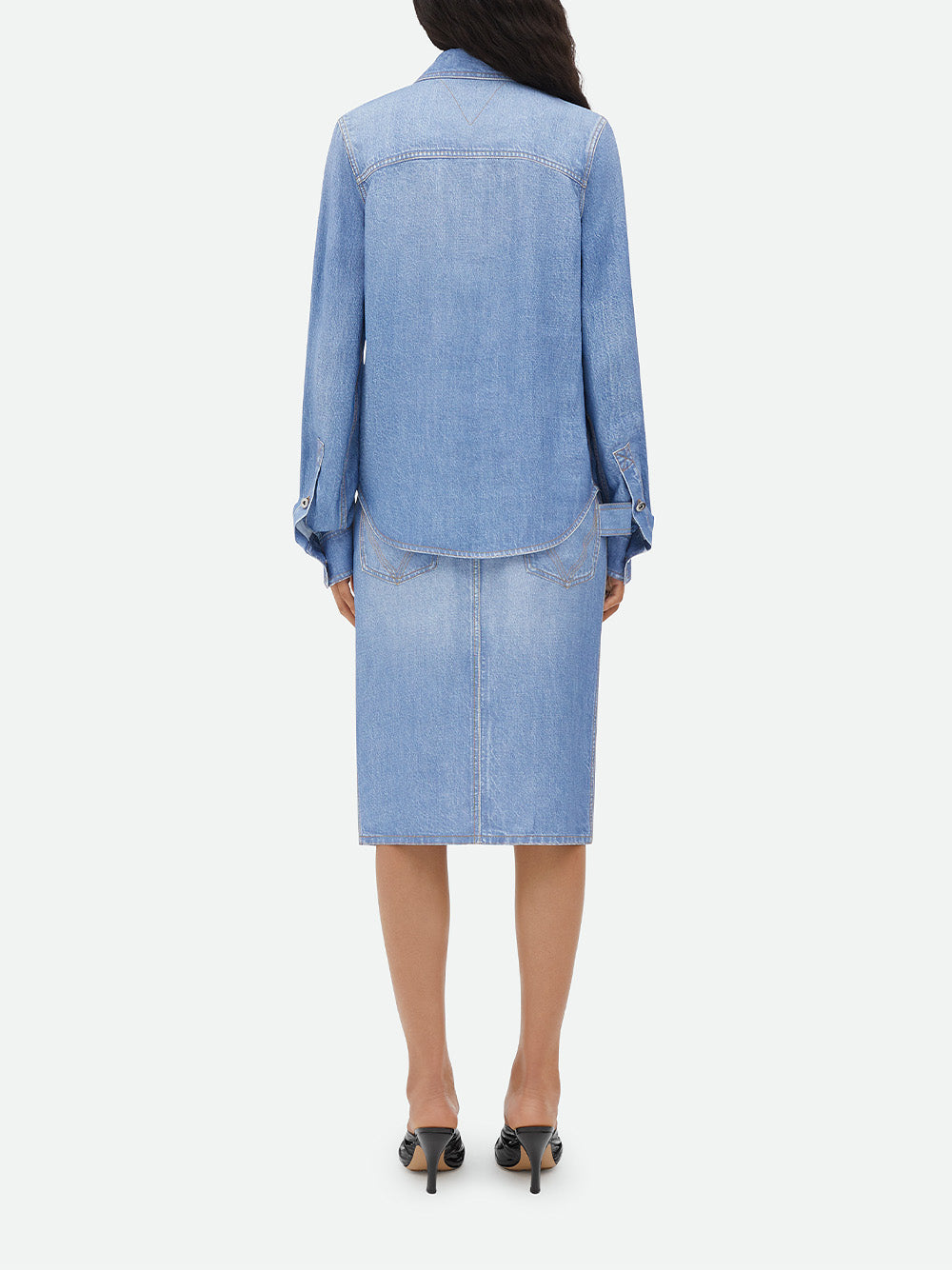 Denim-Effect Skirt