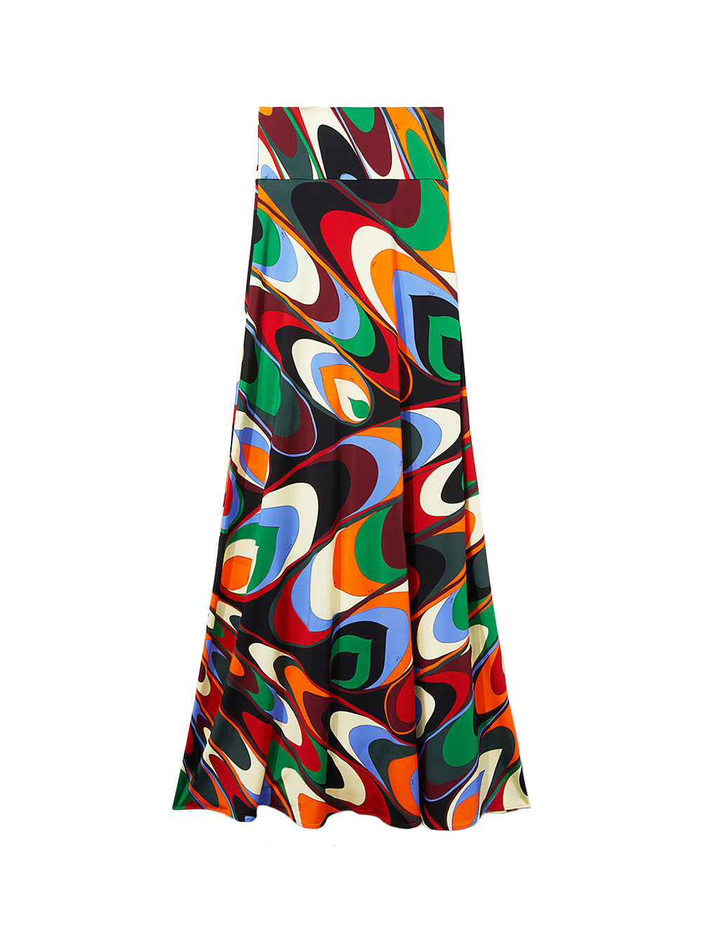 Onde Print Skirt