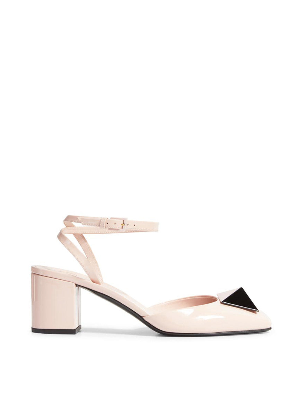 One Stud Ankle-Strap Pumps