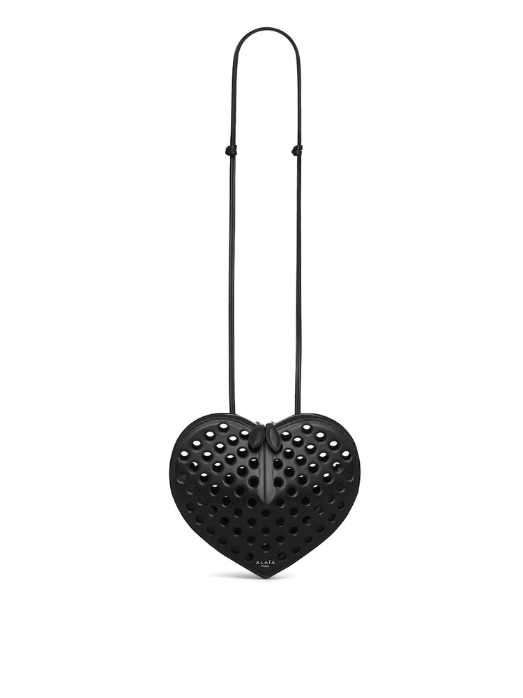 ALAIA | Perforated Le Coeur Shoulder Bag – Kirna Zabête ALAIA | Perforated Le Coeur Shoulder Bag – Kirna Zabête