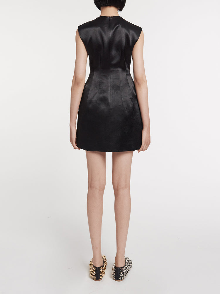 Lip Appliqué Mini Dress