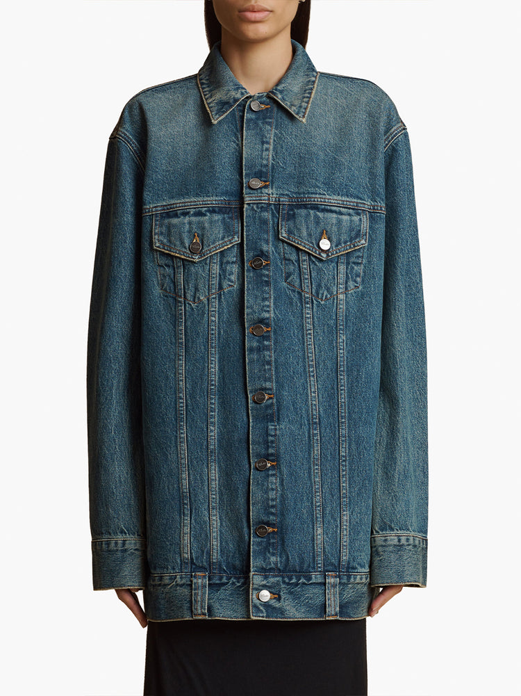 Khaite The Ross Denim Jacket Kirna Zabete