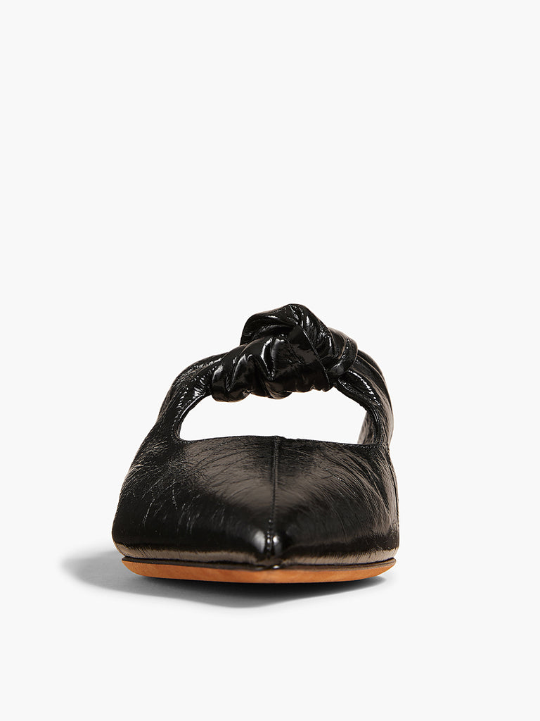 【Khaite】 Rowanレザーミュール KHAITE The Rowan レザーミュール | ブラック | FARFETCH JP