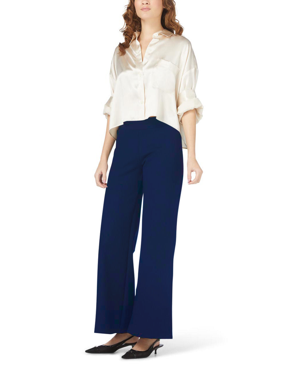Wide Leg Ponte Pant